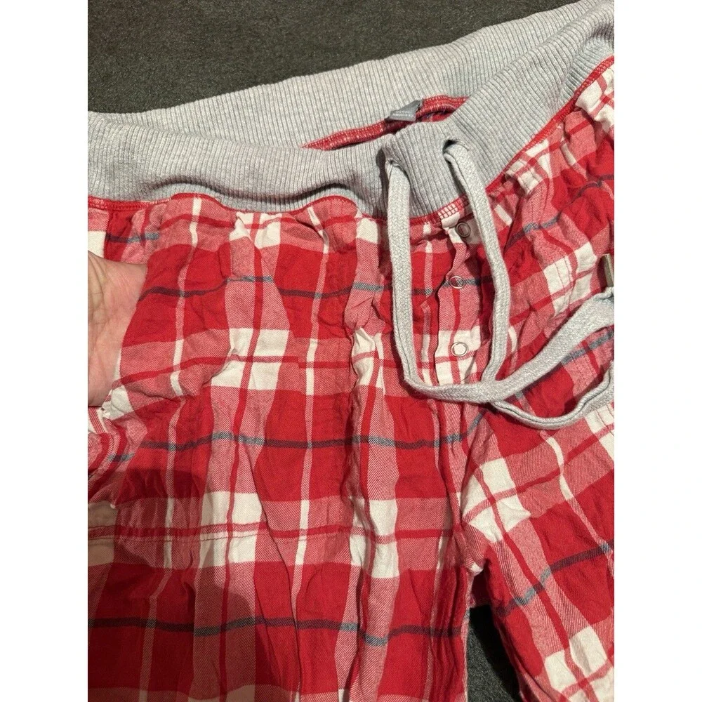 Aerie Womens Pajama Pants L Large Red Plaid Sleepwear PJ Bottoms Loungewear